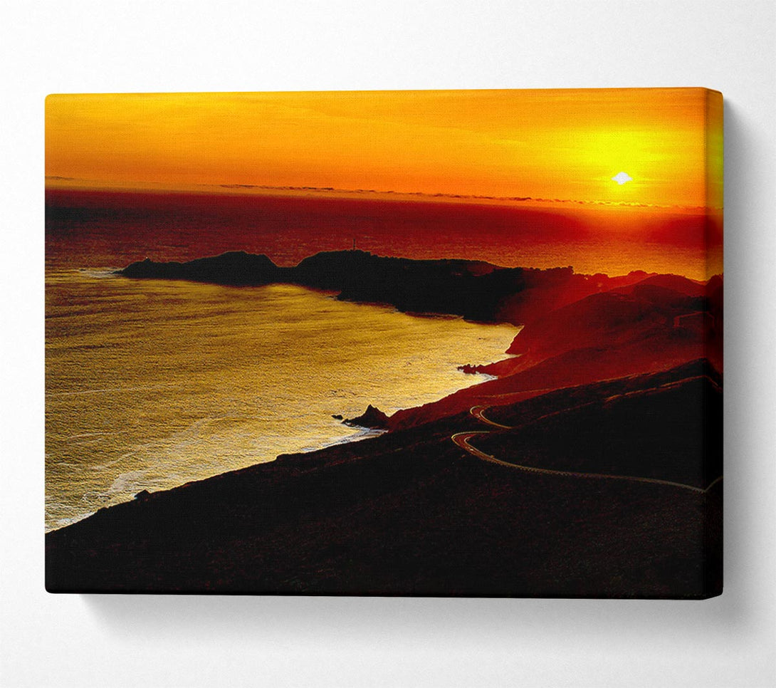  A Canvas Print of San Francisco Sunset Canvas Art