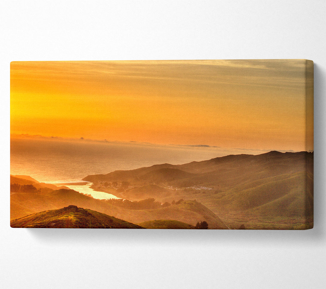  A Canvas Print of San Francisco Ocean Mist Canvas Wall Art