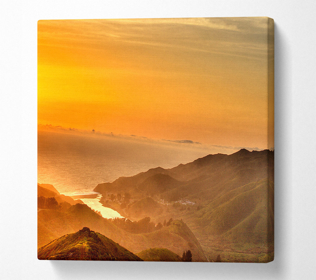  A Canvas Print of San Francisco Ocean Mist Canvas Wall Art