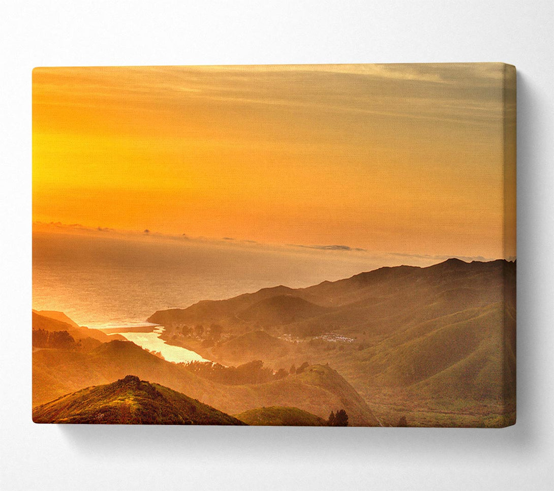  A Canvas Print of San Francisco Ocean Mist Canvas Wall Art