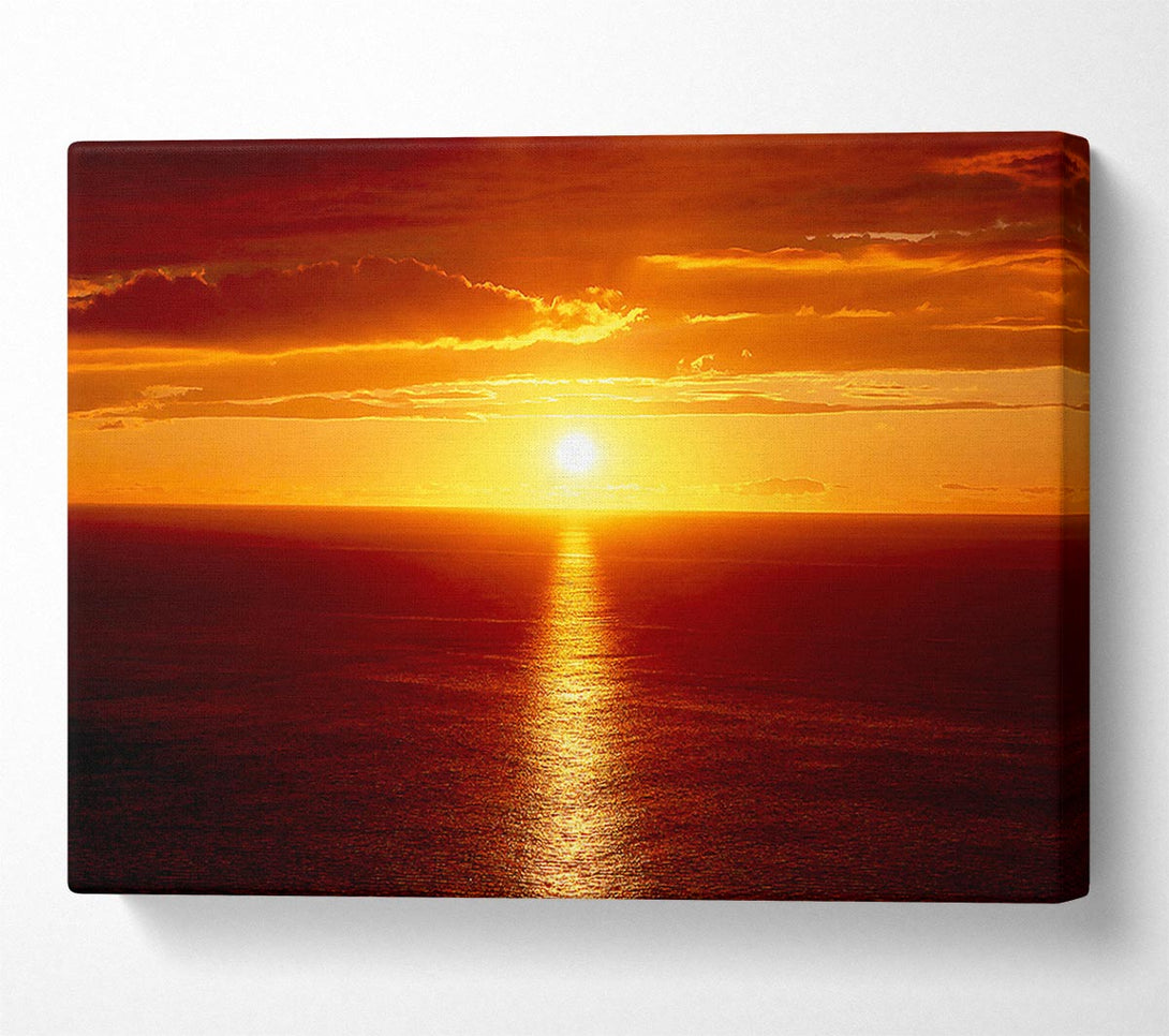 A Canvas Print of Sunset Japan Canvas Wall Art
