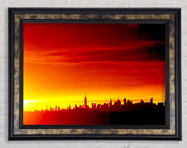 Manhattan NY Framed Print