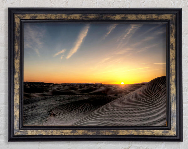 Little Sahara Sunset Framed Print