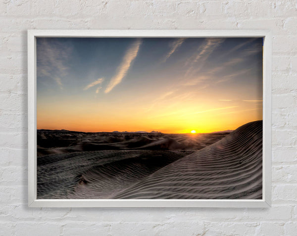 Kleiner Sahara-Sonnenuntergang