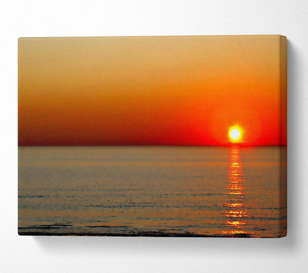 Sunset Red Blaze Canvas Art