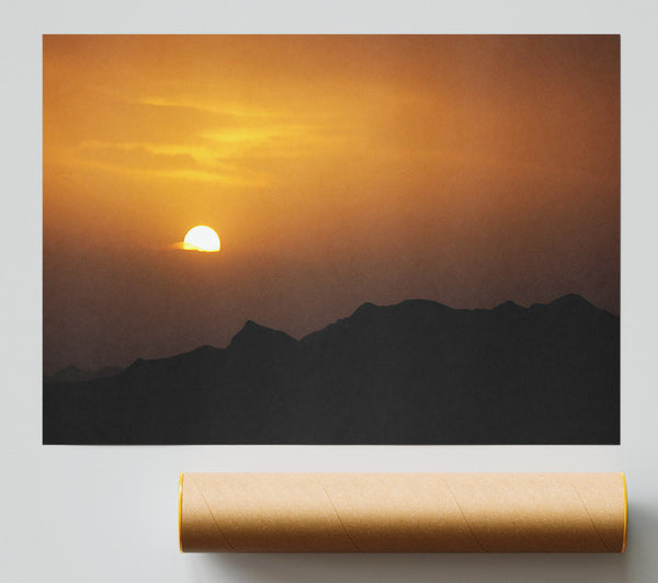 Sun In The Sepia Sky Print