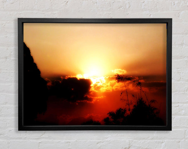 Sunset Clouds Framed Print