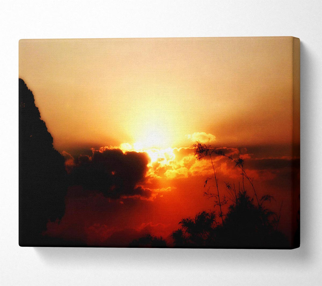  A Canvas Print of Sunset Clouds Canvas Print