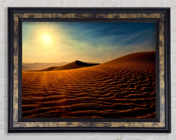 Sand Wind Framed Print