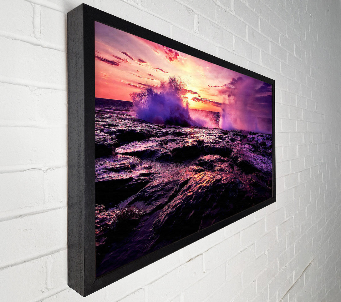  A Canvas Print of Shore Waves Canvas Wall Art