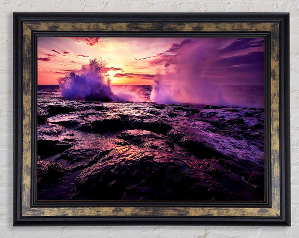 Shore Waves Framed Print