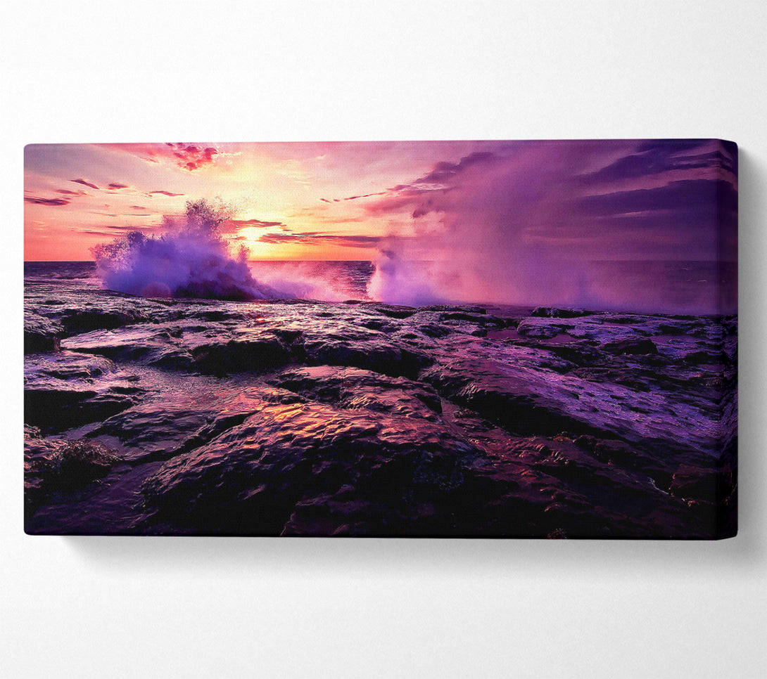  A Canvas Print of Shore Waves Canvas Wall Art