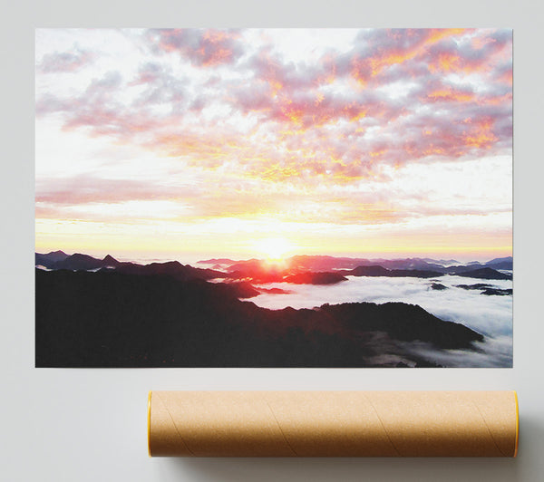 Sky Sunrise Ocean Poster