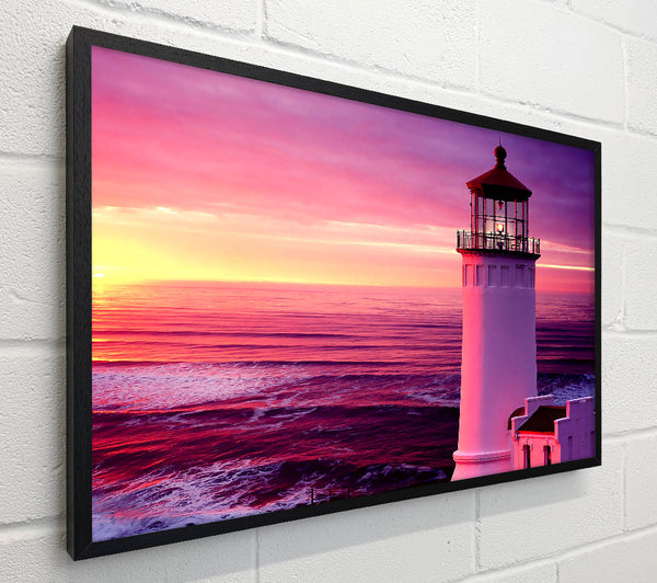 Lighthouse Pink Sunset