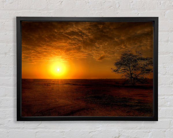 Sunset Ocean Beauty Framed Print