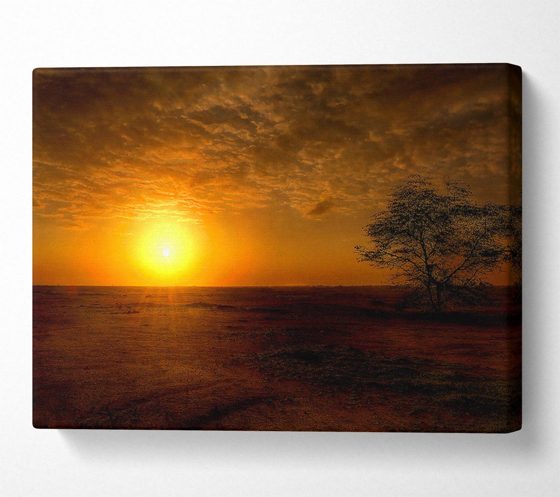  A Canvas Print of Sunset Ocean Beauty Canvas Print
