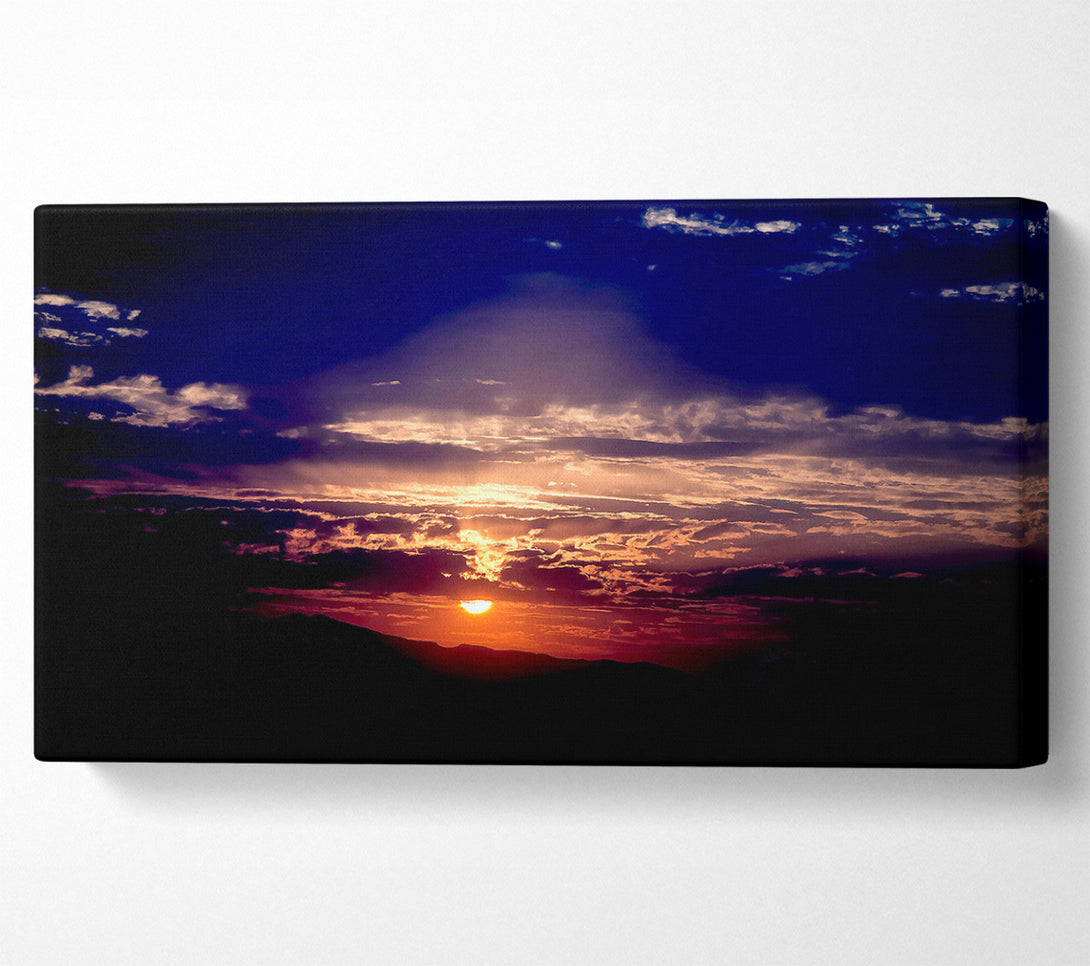  A Canvas Print of Sun At Dusk Canvas Art