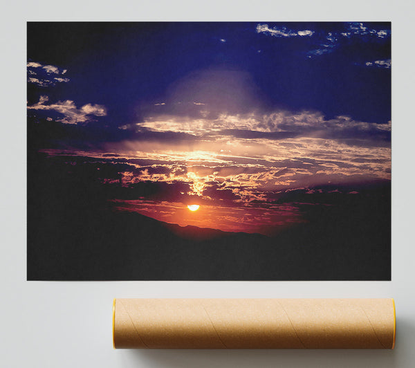 Sun At Dusk Giclee Print