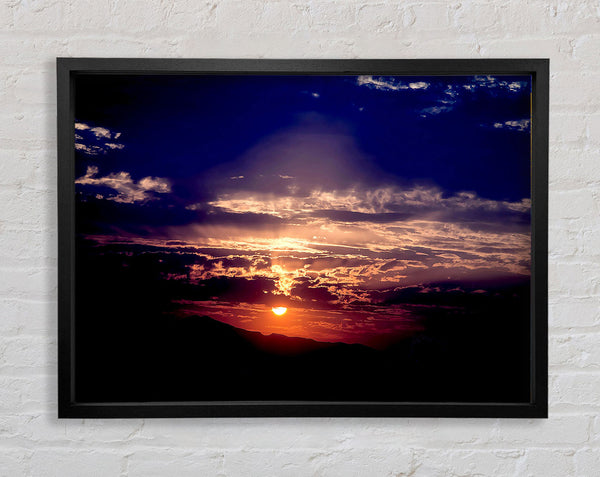 Sonne in der Abenddämmerung