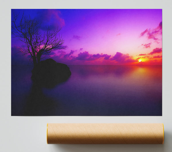 Sun Set Maldives Giclee Print