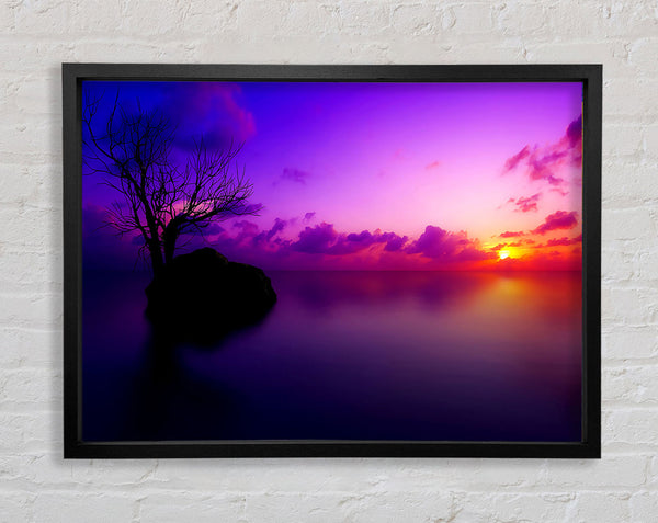 Sun Set Maldives Framed Print