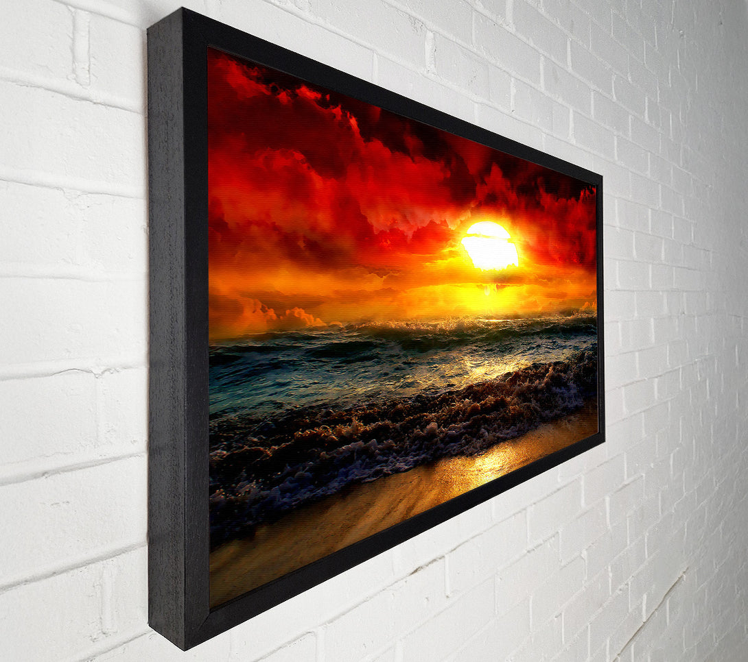  A Canvas Print of The Perfect Red Sunrise Canvas Art