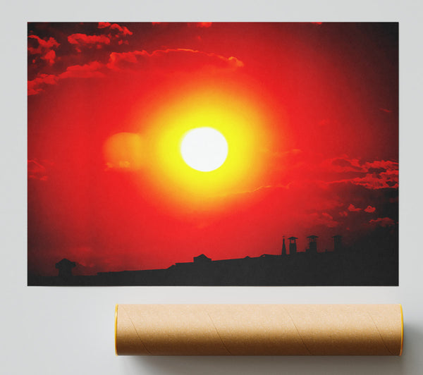 The Energy Of The Red Sun Giclee Print