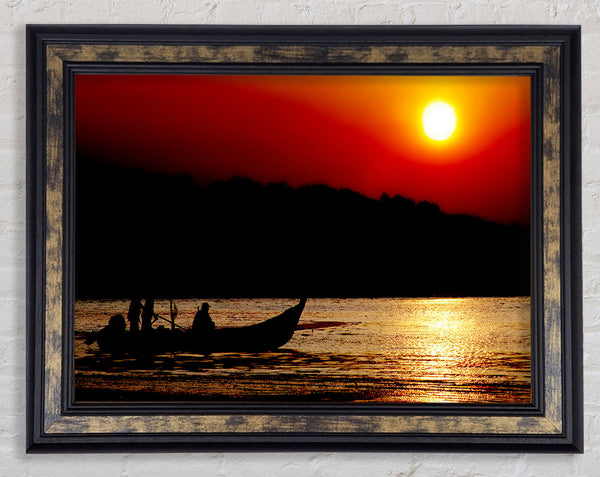 Fishing Under The Ocean Sun