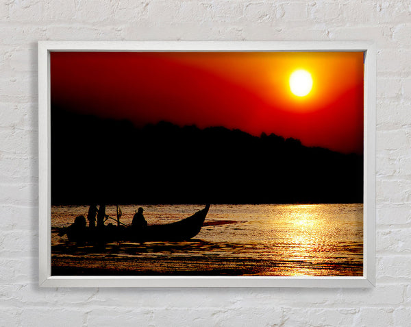 Fishing Under The Ocean Sun