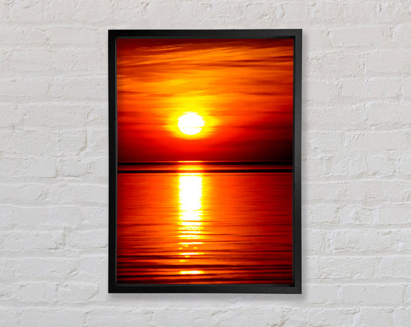 Reflections Of The Golden Sun Framed Print