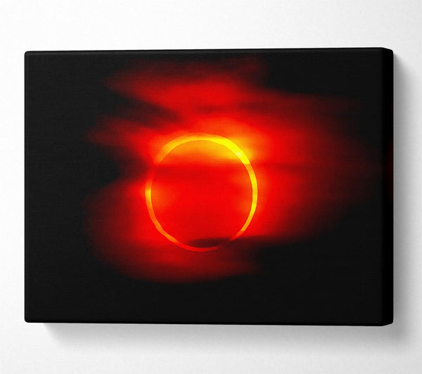 Total Eclipse Red Canvas Art