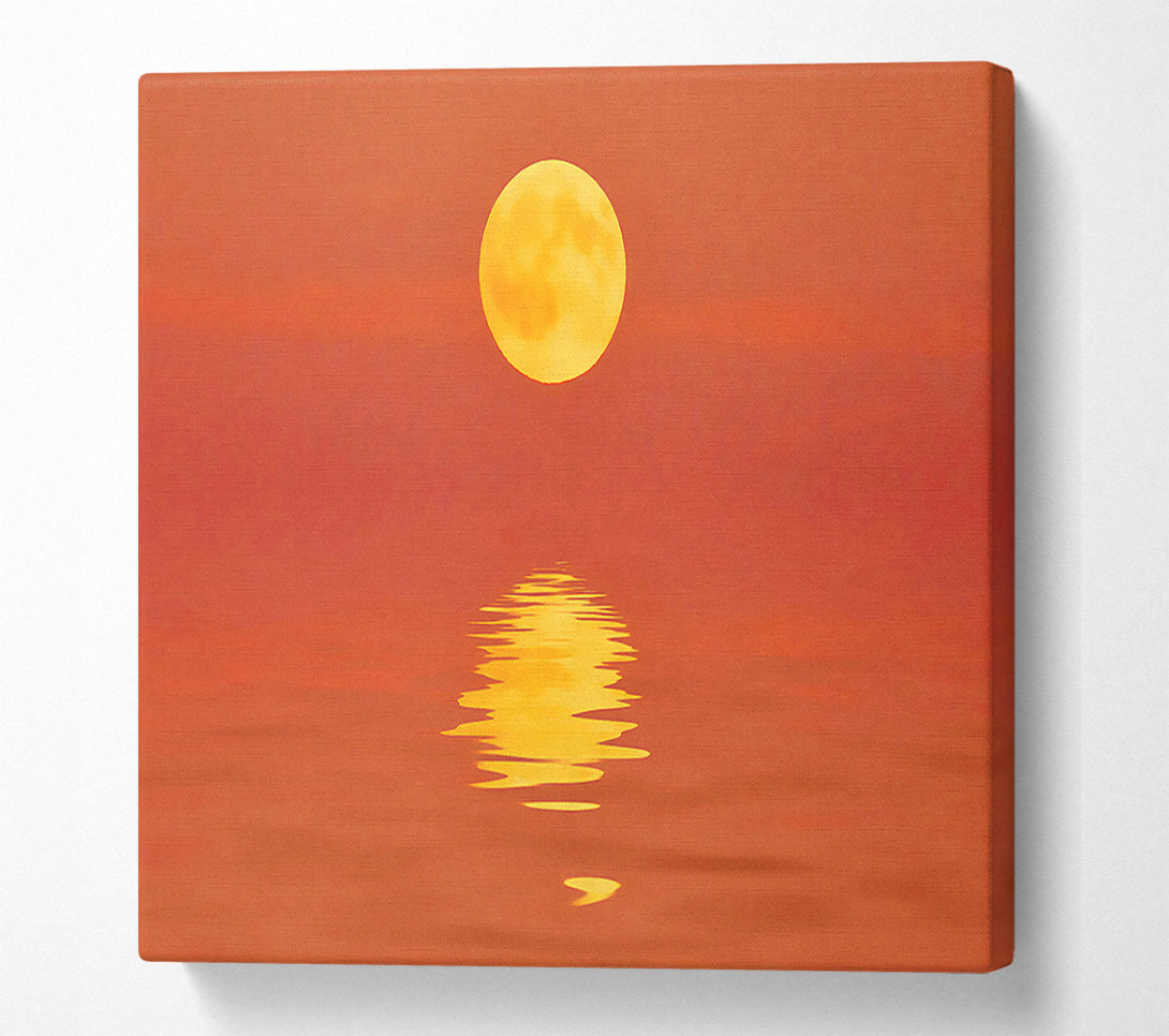  A Canvas Print of Surreal Sun Reflections Canvas Wall Art