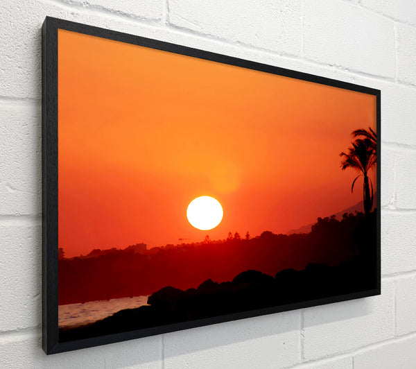 Peach Ocean Sunset
