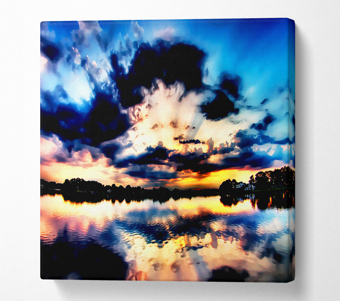  A Canvas Print of The Rays Of God Canvas Print