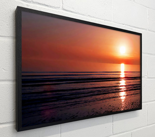 Peach Sun Reflection
