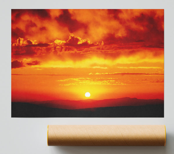 The Morning Sun At Daybreak Poster