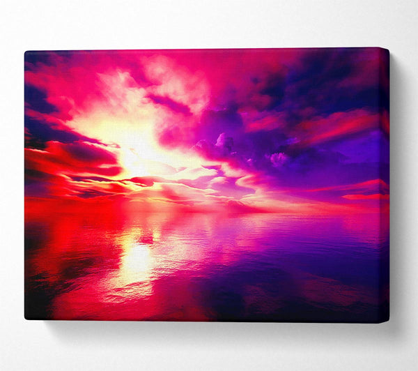  A Canvas Print of Magical Ocean Cloud Formation Canvas Wall Art
