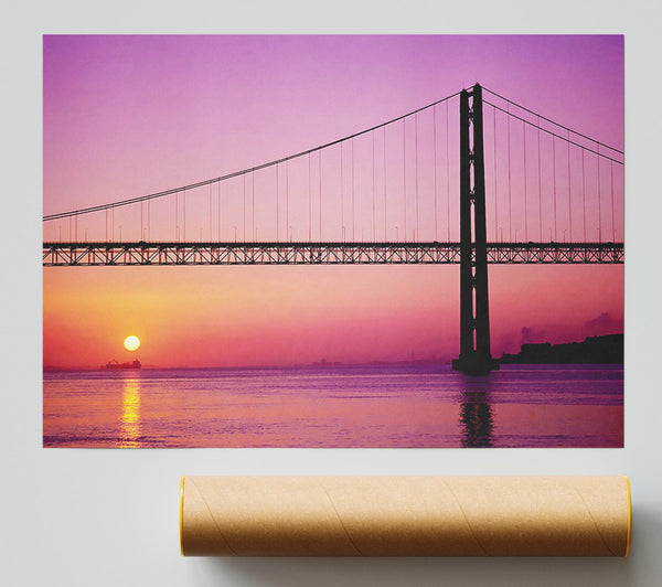 Sunset Bridge Print