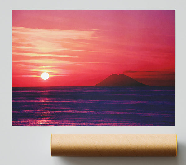 Sunset Just Before Night Falls Giclee Print