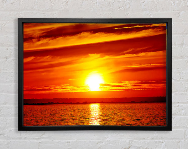 The Oceans Golden Delight Framed Print