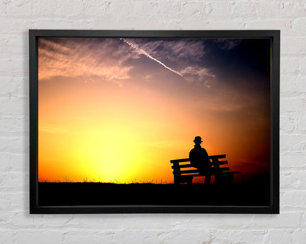 Angenehmer Sonnenuntergang