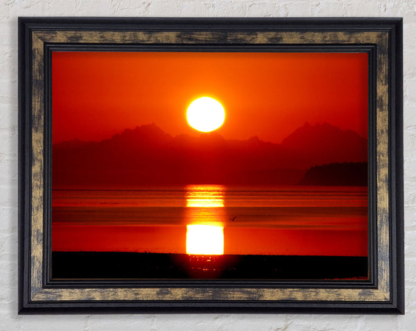Sunrise Over North Cascades Framed Print