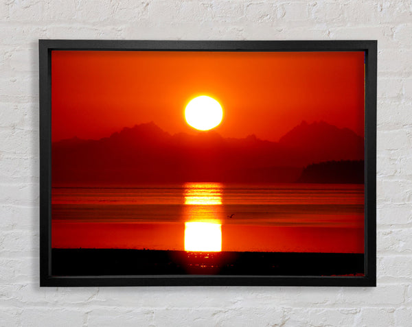 Sunrise Over North Cascades Framed Print