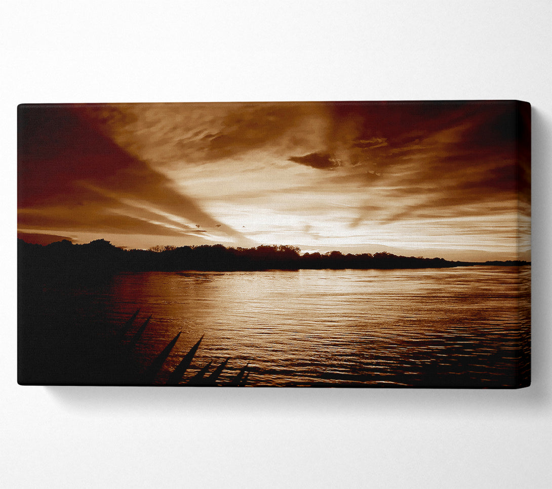  A Canvas Print of Coco Mountain Lake Canvas Print