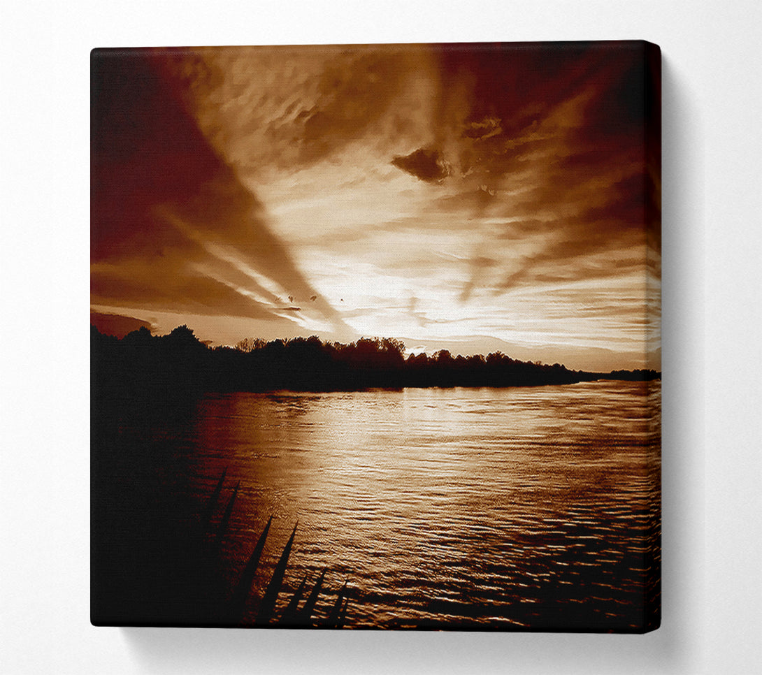  A Canvas Print of Coco Mountain Lake Canvas Print