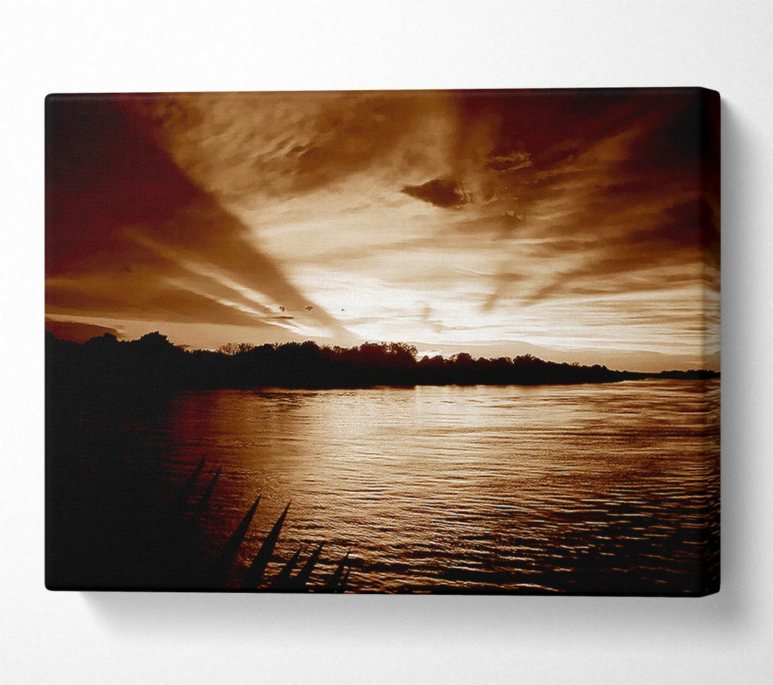 A Canvas Print of Coco Mountain Lake Canvas Print
