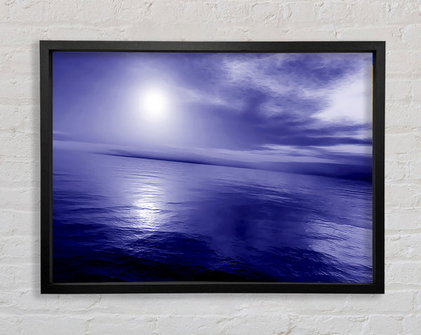 Reflektierende Strahlen Blau Lila 02