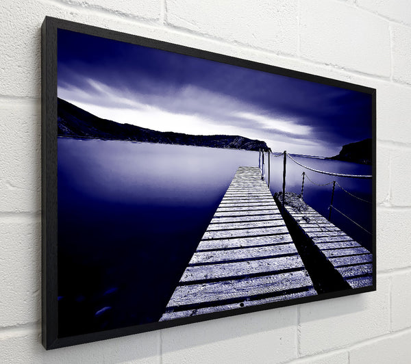 Abstract Pier Purple