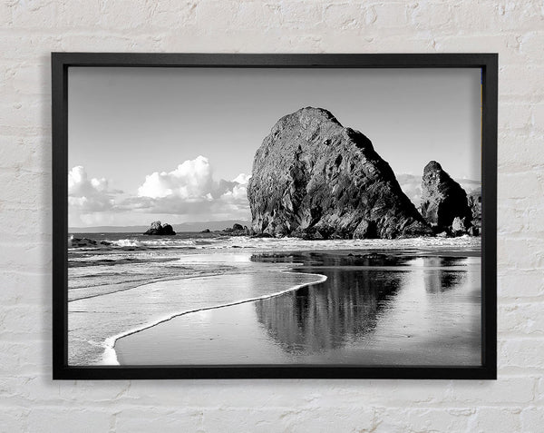 Beach Rocks B n W