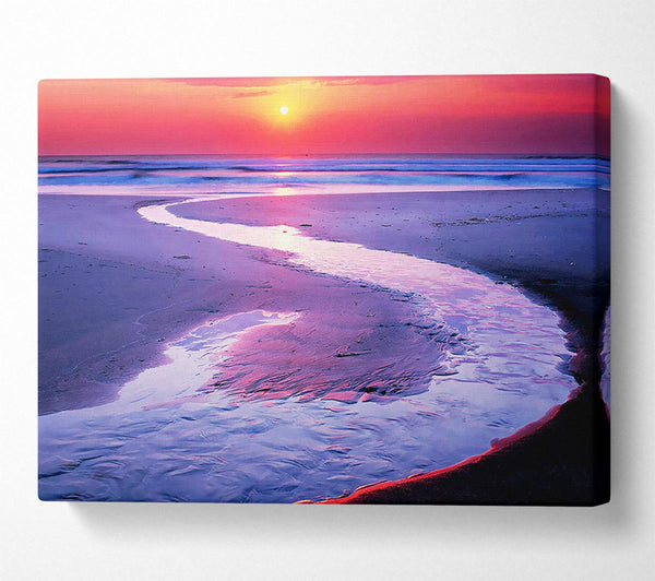  A Canvas Print of Rivers Flow To The Sea Canvas Print